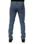 Dolce & Gabbana Blue Cotton Stretch Slim Fit Men Denim Jeans